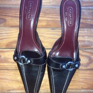 Coach brand pointed toe heel